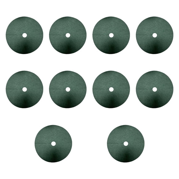 10 anillos de mantillo para árboles, para el control de malezas, barrera de malezas, tela protectora redonda, hidratante, para árboles frutales, no te 82 cm de 10 cm de agujero