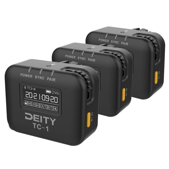 Generador de Código de Tiempo Inalámbrico Deity TC-1 Paquete de 3 con Bluetooth