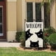 thumbnail image 2 of 1pc, Double-Sided Black Cat House Flag - Welcome Halloween Yard Decoration for Farmhouse Home Outdoor Garden - Burlap Holiday Decoration with Farmhouse Charm, 2 of 4