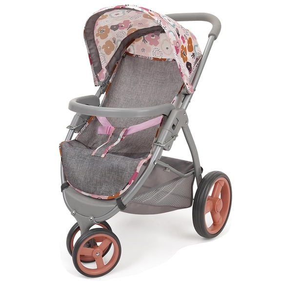 Cochecito Doll Jogger 509 Crew Mabelle Melange Flora de 3 ruedas