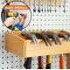 thumbnail image 4 of Estante de hierro para destornilladores, martillos y alicates – Organizador de herramientas Iron Forge Tools para montaje en pared, madera, 4 of 5
