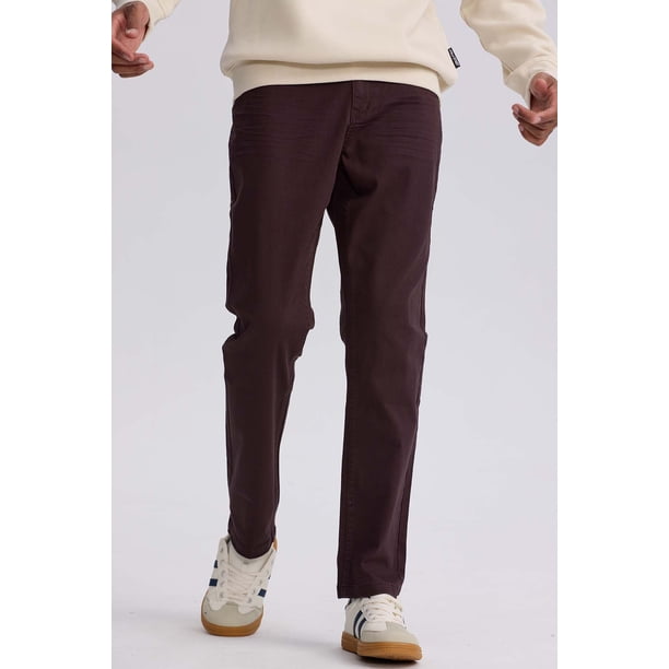 Jeans Hombre Slim Color Berenjena
