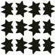 thumbnail image 1 of 12 pares de cubrepezones desechables de satén con diseño de pétalos de estrella y multicolor, 8,2 cm, 1 of 5