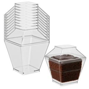 Disparo - Set 10 Vasos Para Postre 220Ml Reposteria Transparente