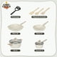 thumbnail image 2 of Bateria Cocina Aluminio Bifera Antiadherente Granito 10 Piezas Crema, 2 of 11