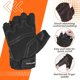 thumbnail image 3 of HANDLANDY Fingerless Work Gloves for Men, Half Finger Work Gloves, 3 of 3