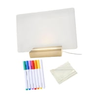 Magideal - Pizarra De Acrílico Para Planificador, Con Mensaje Escrito A Mano, Ideal Como Regalo De Cumpleaños, Adorno De Escritorio, Lámpara Led Brillante Para S Estilo B