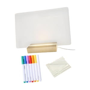 Magideal - Pizarra De Acrílico Para Planificador, Con Mensaje Escrito A Mano, Ideal Como Regalo De Cumpleaños, Adorno De Escritorio, Lámpara Led Brillante Para S Estilo B