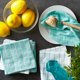 thumbnail image 5 of Juego de paños de cocina DII Basic Terry Collection Windowpane Aqua, 5 of 8