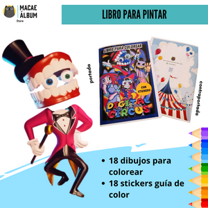 Macae - Libro Para Pintar Circo Digital Con Stickers