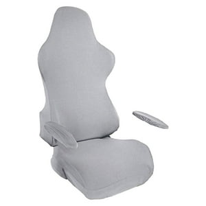Genérico - Funda Para Silla Para Juegos Suave Para Silla Giratoria Silla Reclinable Para Juegos De Carreras Gris Claro