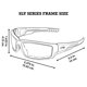 thumbnail image 4 of Gafas de sol acolchadas Global Vision Sly para motocicleta, 4 unidades, con lentes, 4 of 9