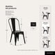 thumbnail image 2 of Pack 6 Sillas Comedor Terraza Restaurante Apilables Metal Industrial Tolix Negras, 2 of 8