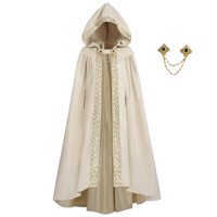 Xusx111 - Roba Con Capucha Mujeres Renacimiento Con Capucha Roba Medieval Roba Bruja Cabo Con Capucha Cabo Nupcial Poncho De Longitud Completa