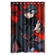 thumbnail image 1 of Cortina de ducha Naruto Itachi Uchiha, juego de cortinas de baño con ganchos, tamaño 48 x 72 pulgadas, 1 of 3