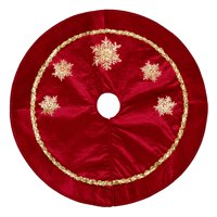 Magideal - Falda De Árbol De Navidad Para Adornar Árbol Navideño Tapete Redondo Decorativo De Poliéster Resistente Base Elegante Para Árbol Adorno Clásico Adecua 90 Cm X 90 Cm