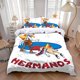 thumbnail image 1 of 3pcs Funny Cartoon L-Los P-Pollos H-Hermanos Hot Printed Pattern Bedding Set, 1 of 5