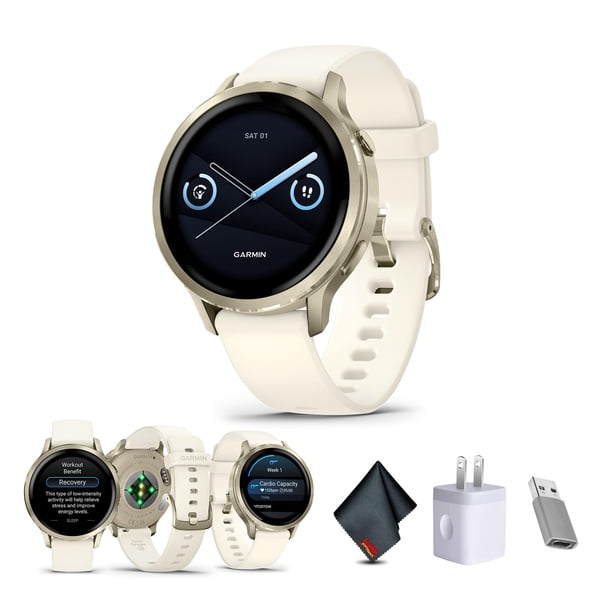 Reloj inteligente Garmin Venu 4, rastreador de actividad física, 41 mm, color dorado lunar