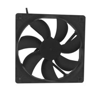 Bothyi - Ventilador De 12V Y 24V, Ventilador De Ventilación De Corriente Directa Multiusos, Práctico Ventilador De Refrigeración De Cc, 120X120X25Cm