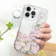 thumbnail image 1 of New Clear Phone Case With Wrist Strap Stand For Apple IPhone 14pro 14 Pro Max - Transparent Silicone Cover With Oil Painting Floral Design For IPhone 13, 13 Pro, And 13 Pro Max - Full Protection And A, 1 of 3