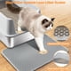 thumbnail image 4 of Caja de arena para gatos EGMEHOAD XL de acero inoxidable 59 x 37 x 25 cm, 4 of 9