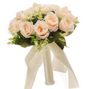 Magideal - Flor De , Ramo De Boda Nupcial, Ramo De Lanzamiento, Ramo De Boda De Estilo Rústico Para Novia, Ramo De Boda Para Adorno De Aniversario , Rosado