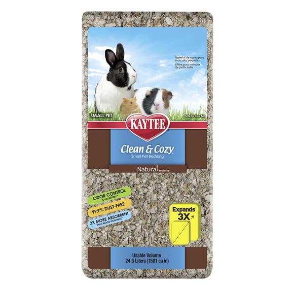 Ropa de cama de papel Kaytee Clean & Cozy Natural 24,6 litros