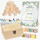 thumbnail image 1 of Kit de juegos para baby shower EIGTWEN, 75 unidades, con bloques de madera y pintura, 1 of 7