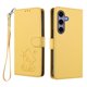 thumbnail image 1 of Funda de Gato tipo Libro para Samsung Galaxy S25, Amarillo, 1 of 6