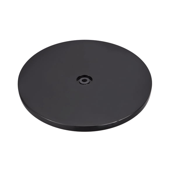 Soporte giratorio de 8 pulgadas con base giratoria de bolas de acero Lazy Susan, color negro, 1 paquete
