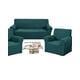 thumbnail image 2 of Set De Fundas Cubre Sillon 3+1+1 - Modelo Cuadrille Turquesa, 2 of 4