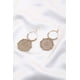 thumbnail image 1 of Arete CC Clothing De Cuentas Con Hilo De Doble Círculo Marfil, 1 of 5