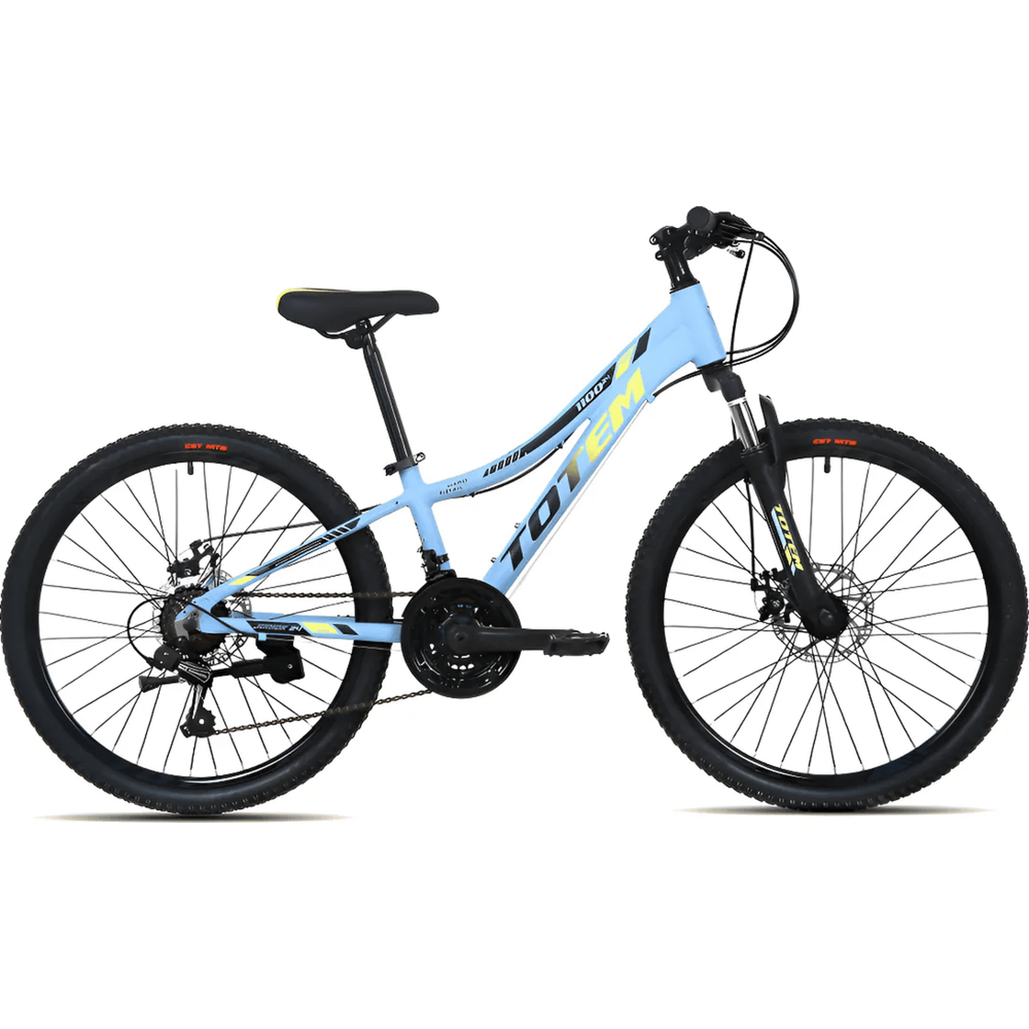Genérico - Bicicleta Mtb Aro 24 Modelo 1100 Color Celeste Azul 12