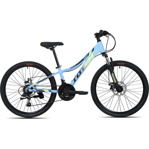 Genérico - Bicicleta Mtb Aro 24 Modelo 1100 Color Celeste Azul 12 ""