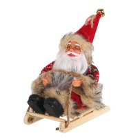 Bothyi - Colgante De Árbol De Navidad, Trineo, Muñeco De Papá Noel Para Festival De Invierno Al Aire Libre, Sombrero De Fieltro Rojo