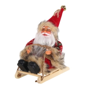 Bothyi - Colgante De Árbol De Navidad, Trineo, Muñeco De Papá Noel Para Festival De Invierno Al Aire Libre, Sombrero De Fieltro Rojo