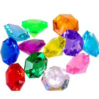 Jollylife - Cofre Del Tesoro Pirata Con Gemas De Diamante Acrílico Como Obsequio Para Fiestas
