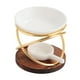 thumbnail image 4 of Portavelas Tealight Gabinete Salón Ornamento SPA Quemador De Aceite Esencial Oro, 4 of 5