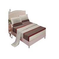 Genérico - Set De Sabanas 2Oo Hilos King Con Diseño S01