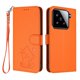 thumbnail image 1 of Carcasa Billetera de Cuero Sintético para Xiaomi 15, Naranja, 1 of 6