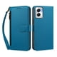 thumbnail image 1 of Funda Tipo Billetera para Motorola Moto G Power 5G 2024 con Soporte y Bolsillo con Cierre Azul, 1 of 1