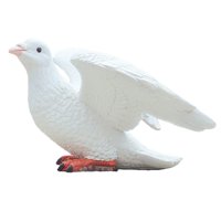 Magideal - Escultura De Resina, Adorno Modelo De Pájaros Falsos, Estatua De Paloma De Simulación Estética, Modelo De Paloma Artificial Para Decoración Del Jardín Estilo D