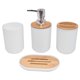 thumbnail image 3 of Juego De Accesorios De Ba?o Taza De Plástico Y Boca De Madera Para Cepillo De Dientes Para Tidy White, 3 of 3