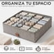 thumbnail image 2 of Pack de 3 Cajas Organizadoras Closet Carry All 16 Divisiones Ropa Interior Accesorios Gris, 2 of 7