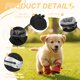 thumbnail image 3 of Uxcell Zapatos para Perros Botas, Protector de Patas Suela Antideslizante Invierno con Correa Reflectante Impermeable Suave, (4 Piezas, Oxford, Tamaño 1, Negro), 3 of 7