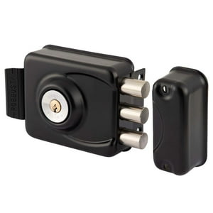 Cerradura Sobrep Poli Robbusta 7400 Mec C/Cj 3Pit Negro