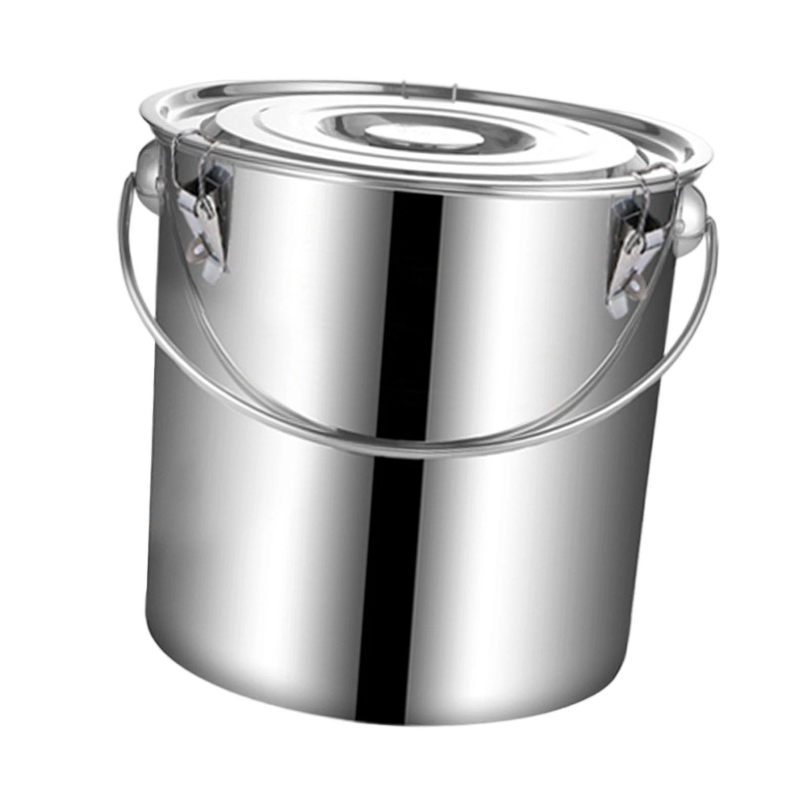 Bothyi - Cubo De Acero Inoxidable Multifunción Para Sopa, Para Restaurantes, Garajes, Granjas, 20 L