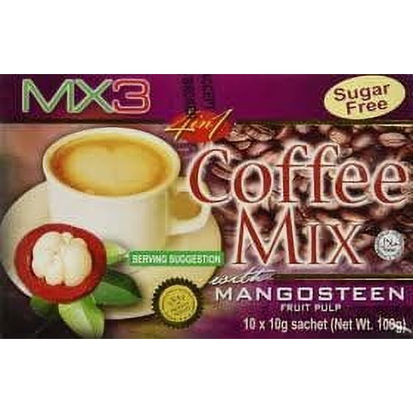 Mezcla de café MX3 Mangostán 10 sobres, paquete de 2