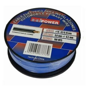 Goodcar - 100 Metros De Cable Eléctrico N°14 Awg Azul