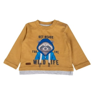 Polera Bebé Niño Mostaza Pillin